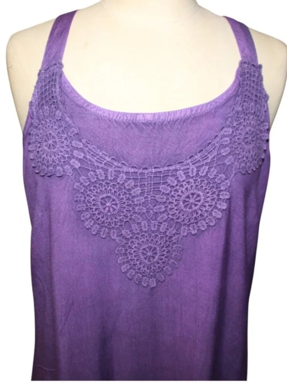 RAYA SUN Boho Summer Dress Sz S Tie Dye Hippie Sundress Coverup Beachy Coastal - Picture 2 of 11